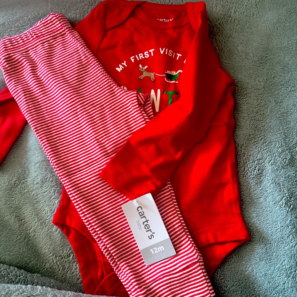 Baby My first visit from Santa 2 piece set